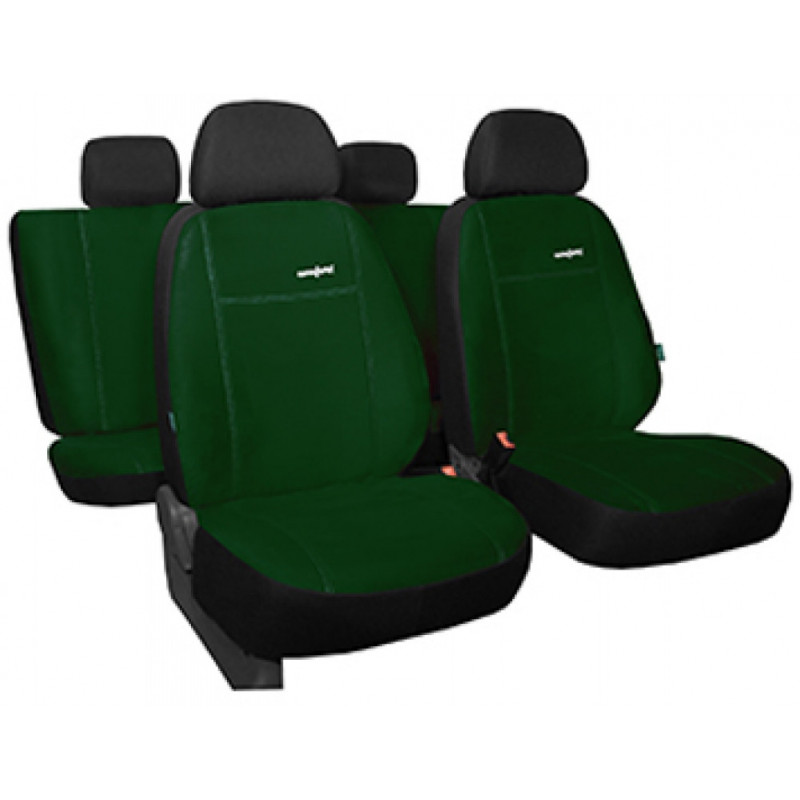 Autopoťahy Autopoťahy Comfort – Alcantara, zelené, kompletná sada