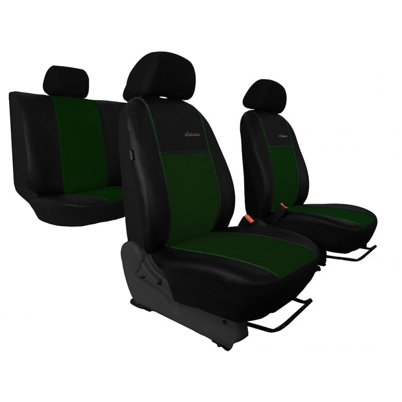 Autopoťahy Autopoťahy Exclusive Alcantara – Alcantara a eko koža, zeleno-čierne, kompletná sada