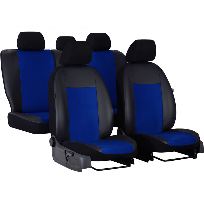 Autopoťahy UNICO modro-čierne (Alcantara-koža)